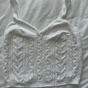 United Colors Of Benetton White Knit Camisole